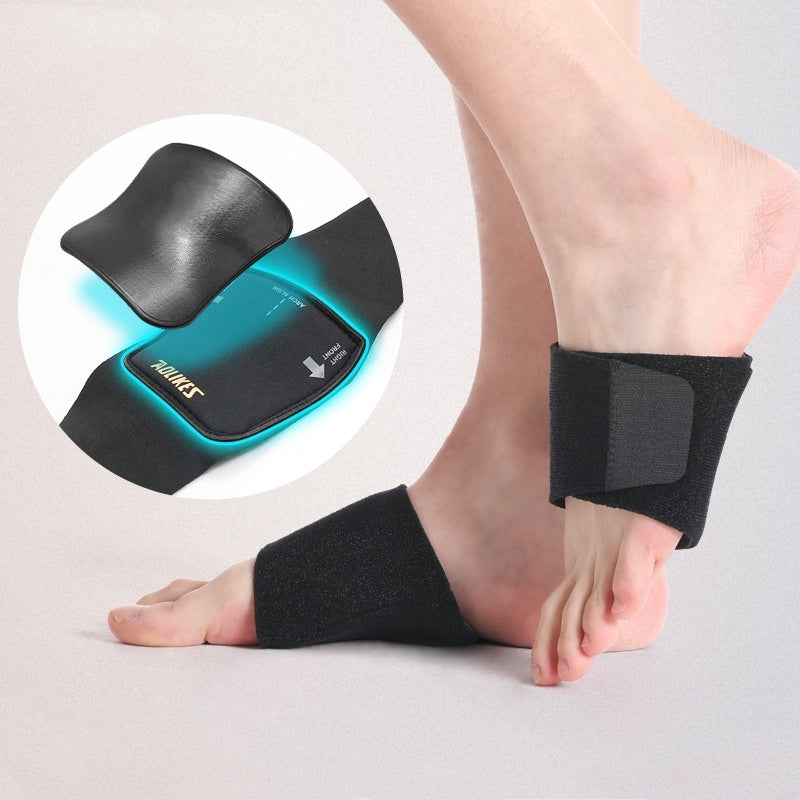 Support de voûte plantaire et de cheville réglable – Attelle de pied de sport taille unique pour la course, le cyclisme et le fitness