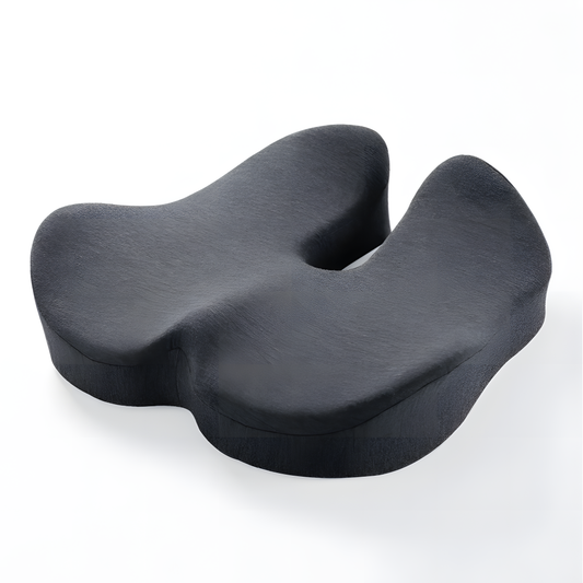 Coussin de siège orthopédique en mousse à mémoire de forme en U pour le soutien du coccyx et du bas du dos