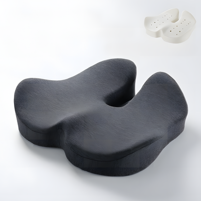 Coussin de siège orthopédique en mousse à mémoire de forme en U pour le soutien du coccyx et du bas du dos