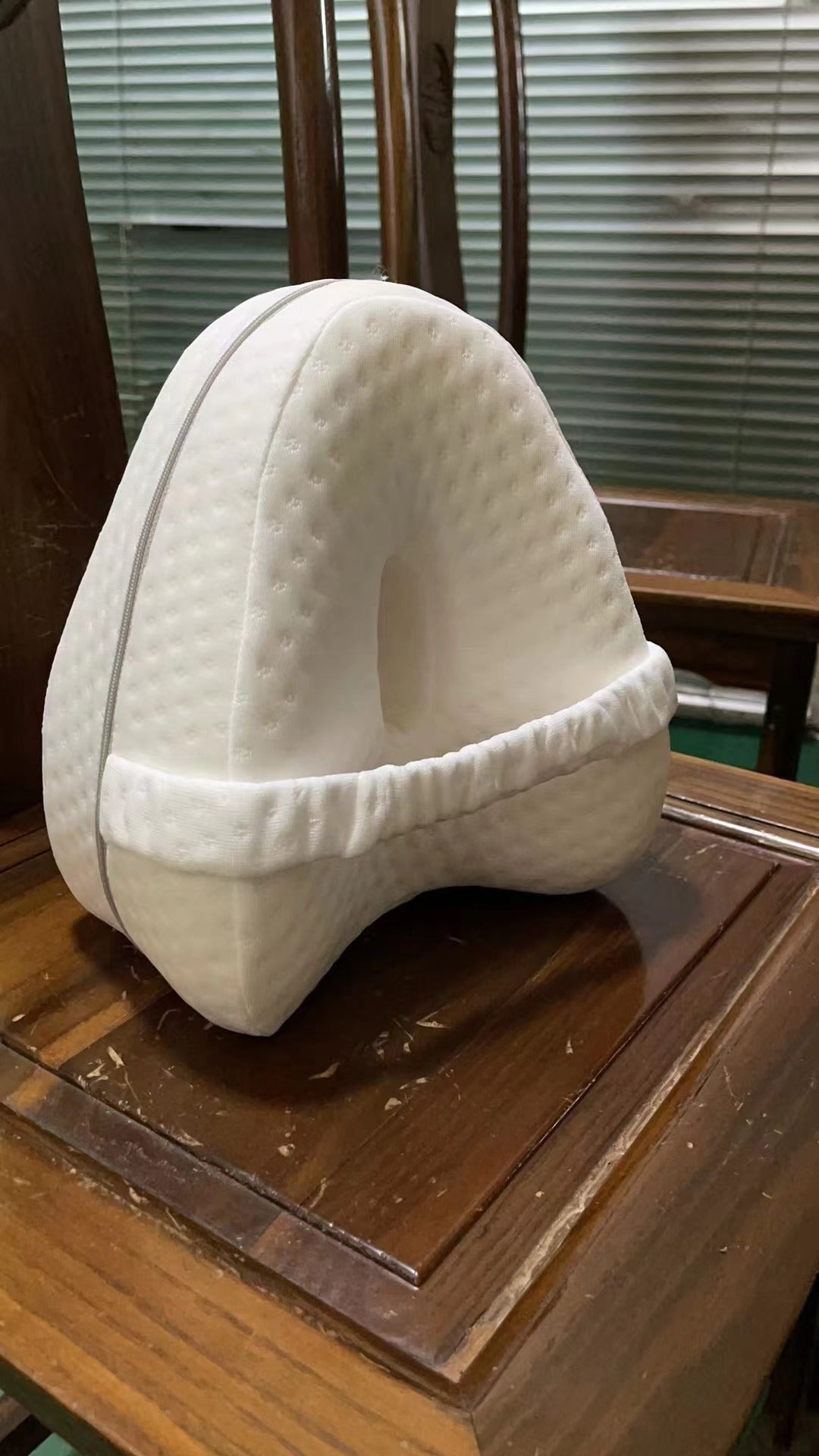 Oreiller de jambe en mousse à mémoire de forme en forme de cœur Oreiller de jambe Contour Legacy