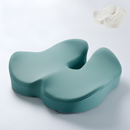 Coussin de siège orthopédique en mousse à mémoire de forme en U pour le soutien du coccyx et du bas du dos