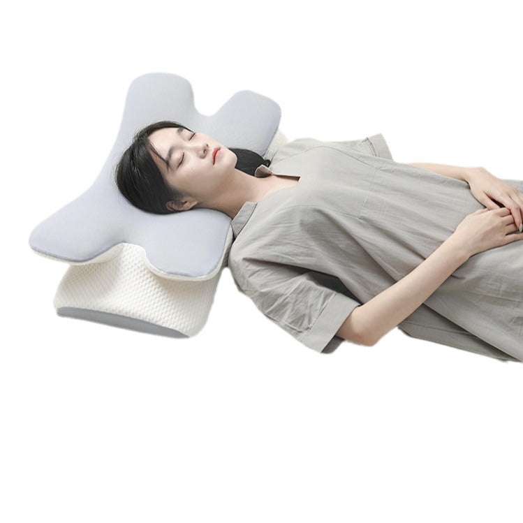 Oreiller en mousse à mémoire de forme Shadow – Soutien ergonomique du cou et des lombaires